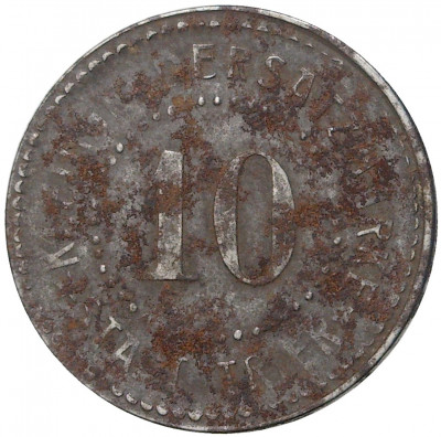 10 пфеннигов 1917 года Германия — город Трир (Нотгельд)