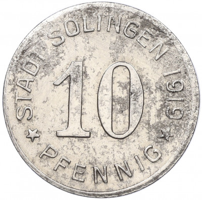 10 пфеннигов 1919 года Германия — город Золинген (Нотгельд)