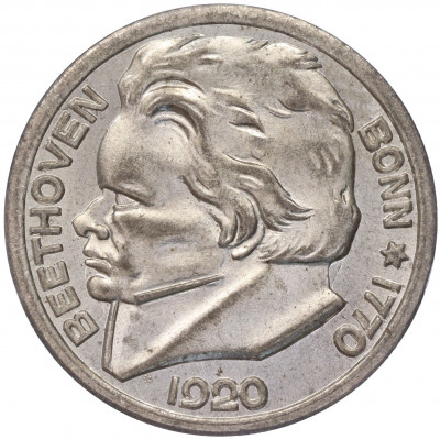 10 пфеннигов 1920 года Германия — город Бонн «Бетховен» (Нотгельд)