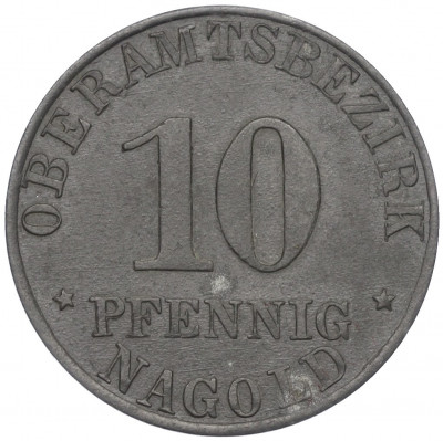 10 пфеннигов 1920 года Германия — город Ногольд (Нотгельд)