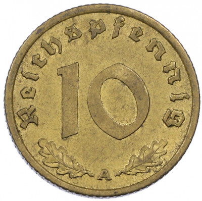 10 рейхспфеннигов 1938 года A Германия