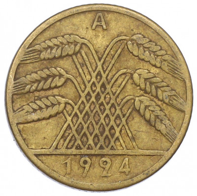 10 рентенпфеннигов 1924 года A Германия