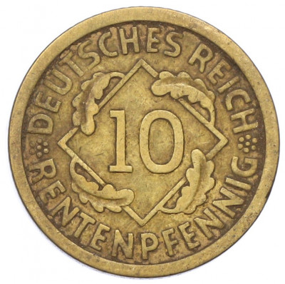 10 рентенпфеннигов 1924 года A Германия