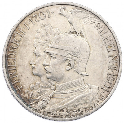 2 марки 1901 года Германия (Пруссия) «200 лет Пруссии»
