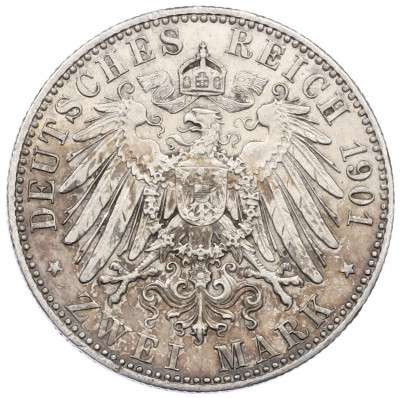 2 марки 1901 года Германия (Пруссия) «200 лет Пруссии»