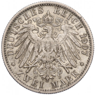 2 марки 1907 года Германия (Вюртемберг)