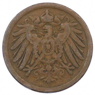 2 пфеннига 1905 года A Германия