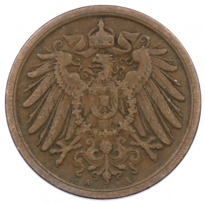 2 пфеннига 1908 года A Германия