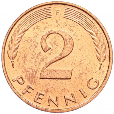 2 пфеннига 1997 года F Германия