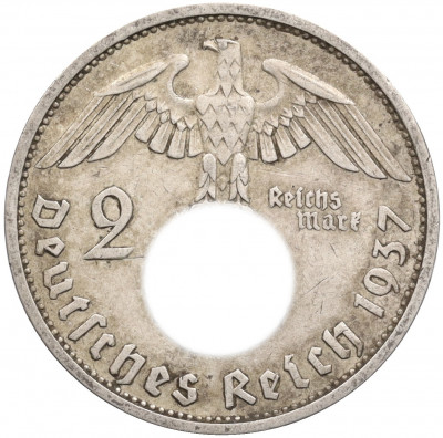 2 рейхсмарки 1937 года F Германия