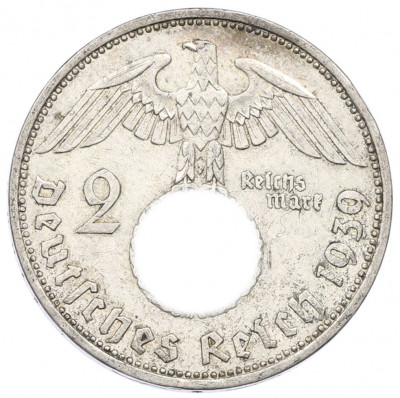 2 рейхсмарки 1939 года A Германия