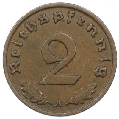 2 рейхспфеннига 1937 года A Германия