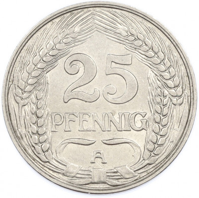 25 пфеннигов 1910 года A Германия