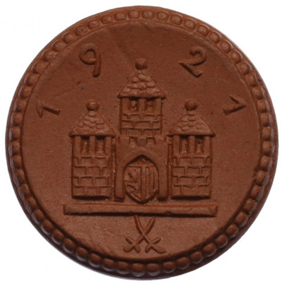 25 пфеннигов 1921 года Германия — город Фрайберг (Нотгельд)