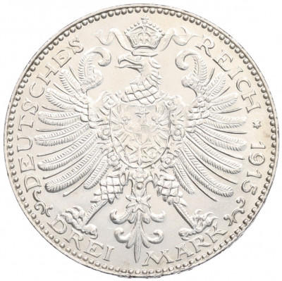 3 марки 1915 года Германия (Саксен-Веймар-Эйзенах) «100 лет Великим герцогам»