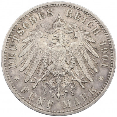 5 марок 1901 года Германия (Пруссия) «200-летие Пруссии»