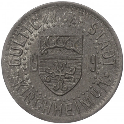 5 пфеннигов 1919 года Германия — город Кирххайм-унтер-Текк (Нотгельд)