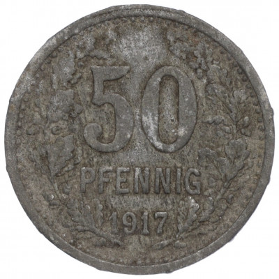 50 пфеннигов 1917 года Германия — город Унна (Нотгельд)