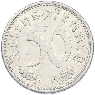 50 рейхспфеннигов 1935 года F Германия