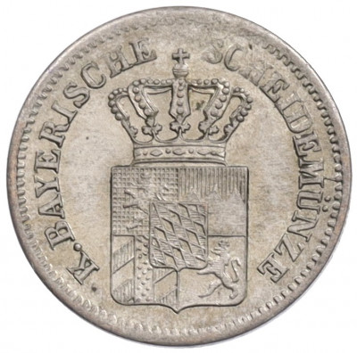 1 крейцер 1867 года Бавария