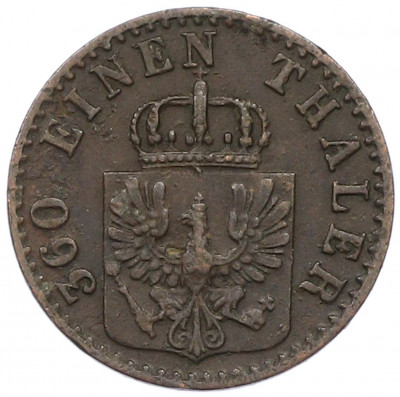 1 пфенниг 1864 года A Пруссия