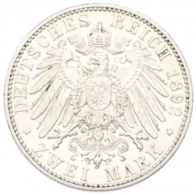 2 марки 1892 года A Рейсс-Грейц