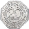 20 пфеннигов 1921 года Германия — город Нюрнберг (Трамвайный нотгельд)