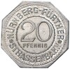 20 пфеннигов 1921 года Германия — город Нюрнберг (Трамвайный нотгельд)