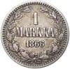 1 марка 1866 года Русская Финляндия