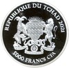 5000 франков 2021 года Чад «Мандала — Бородавочник»