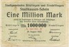 1 миллион марок 1923 года Германия — Беблинген и Зиндельфинген (Нотгельд. Гроссгельд)