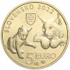 5 евро 2022 года Словакия «Рыси»