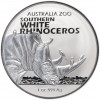1 доллар 2023 года Австралия «Австралийский зоопарк — Южный белый носорог»