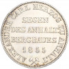1 талер 1855 года Ангальт-Бернбург