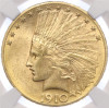 10 долларов 1910 года D США — в слабе NGC (MS63)