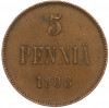 5 пенни 1908 года Русская Финляндия