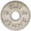 1 пенни 1934 года Фиджи