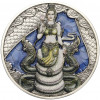 500 франков 2023 года Камерун «Мифические существа в индуизме и буддизме — Нага» (Женщина — синяя эмаль)