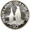 50 пенсов 1987 года Фолклендские острова 