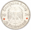 5 рейхсмарок 1934 года D Германия «Годовщина нацистского режима — Гарнизонная церковь в Постдаме» (Кирха)