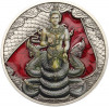 500 франков 2023 года Камерун «Мифические существа в индуизме и буддизме — Нага» (Мужчина — красная эмаль)