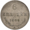 6 крейцеров 1848 года Австрия