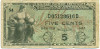 5 центов 1951 года США (Армейский платежный сертификат)