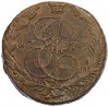5 копеек 1773 года ЕМ