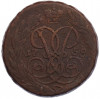 2 копейки 1758 года (Номинал сверху)