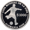 1000 песо 2003 года Уругвай 
