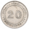 20 центов 1927 года Стрейтс Сетлмент