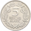5 рейхсмарок 1925 года D Германия «Тысячелетие Рейнланда»
