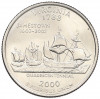 1/4 доллара (25 центов) 2000 года D США «Штаты и территории — Вирджиния»