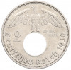 2 рейхсмарки 1939 года D Германия
